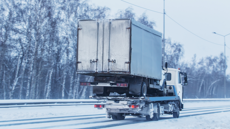 towing on winter